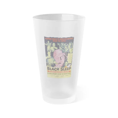 THE BLACK SLEEP 1956 Movie Poster - Frosted Pint Glass 16oz Default Title - Go Mug Yourself