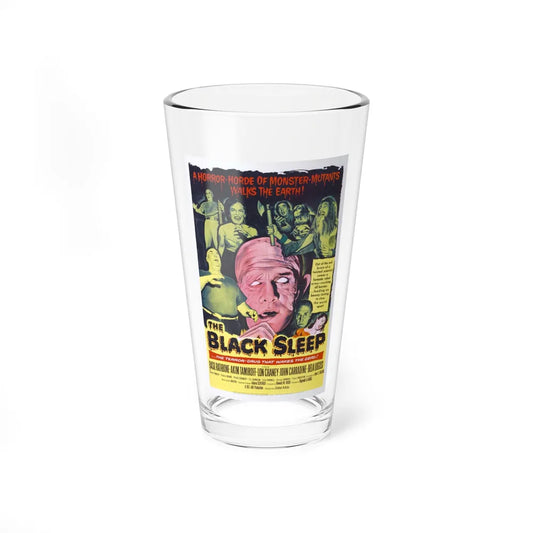 THE BLACK SLEEP 1956 Movie Poster - Pint Glass 16oz-16oz-Go Mug Yourself