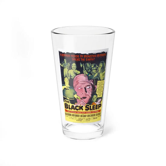 THE BLACK SLEEP 1956 Movie Poster - Pint Glass 16oz 16oz - Go Mug Yourself