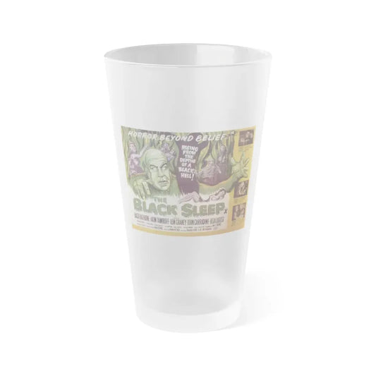 THE BLACK SLEEP (2) 1956 Movie Poster - Frosted Pint Glass 16oz Default Title - Go Mug Yourself