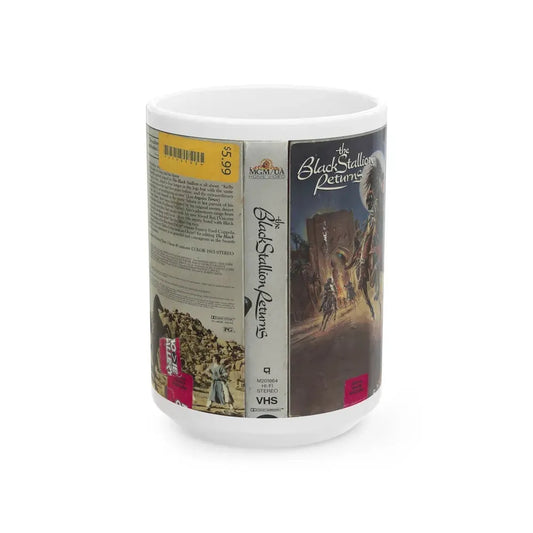 THE BLACK STALLION RETURNS (VHS COVER) - White Coffee Mug 15oz - Go Mug Yourself