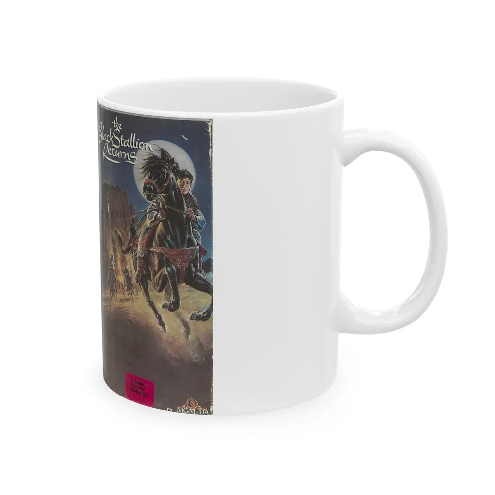 THE BLACK STALLION RETURNS (VHS COVER) - White Coffee Mug-Go Mug Yourself