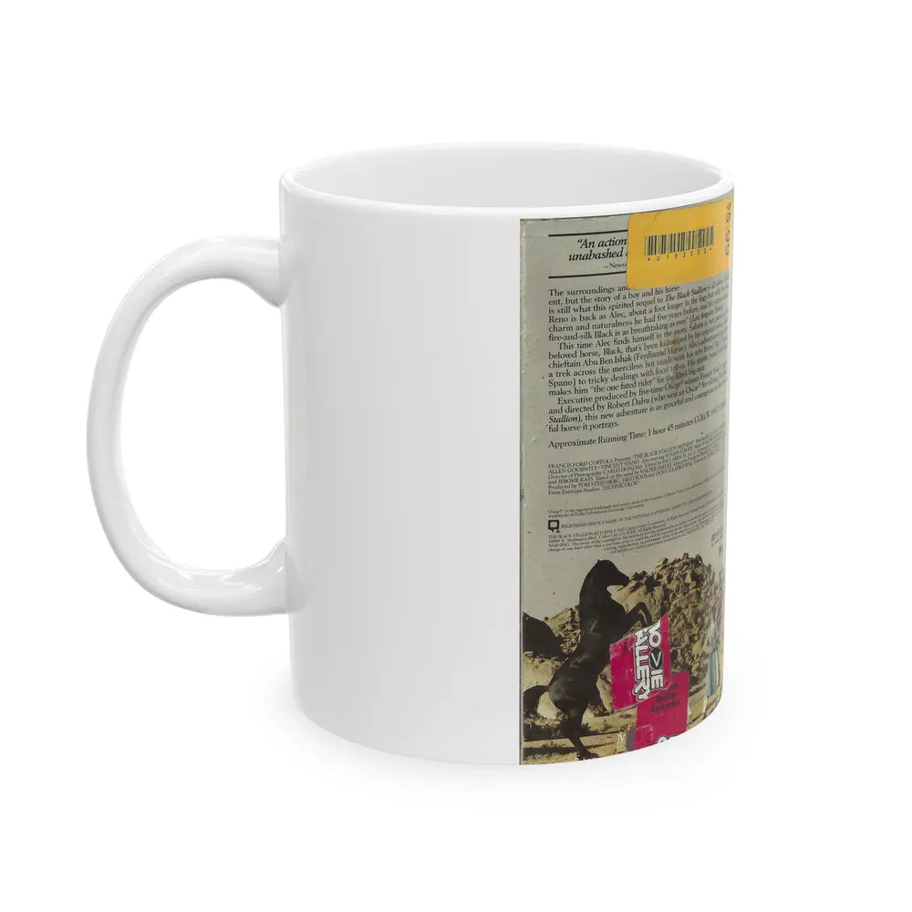 THE BLACK STALLION RETURNS (VHS COVER) - White Coffee Mug-Go Mug Yourself