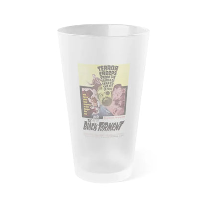 THE BLACK TORMENT 1964 Movie Poster - Frosted Pint Glass 16oz Default Title - Go Mug Yourself