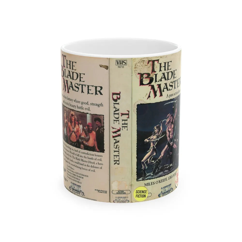 THE BLADE MASTER (VHS COVER) - White Coffee Mug-11oz-Go Mug Yourself