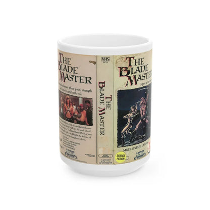 THE BLADE MASTER (VHS COVER) - White Coffee Mug-15oz-Go Mug Yourself