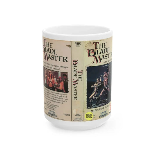 THE BLADE MASTER (VHS COVER) - White Coffee Mug 15oz - Go Mug Yourself