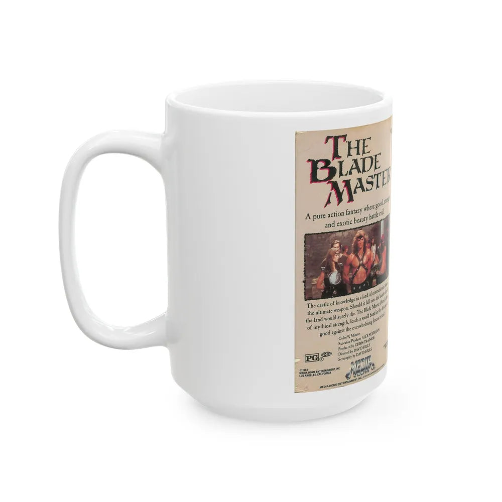 THE BLADE MASTER (VHS COVER) - White Coffee Mug-Go Mug Yourself