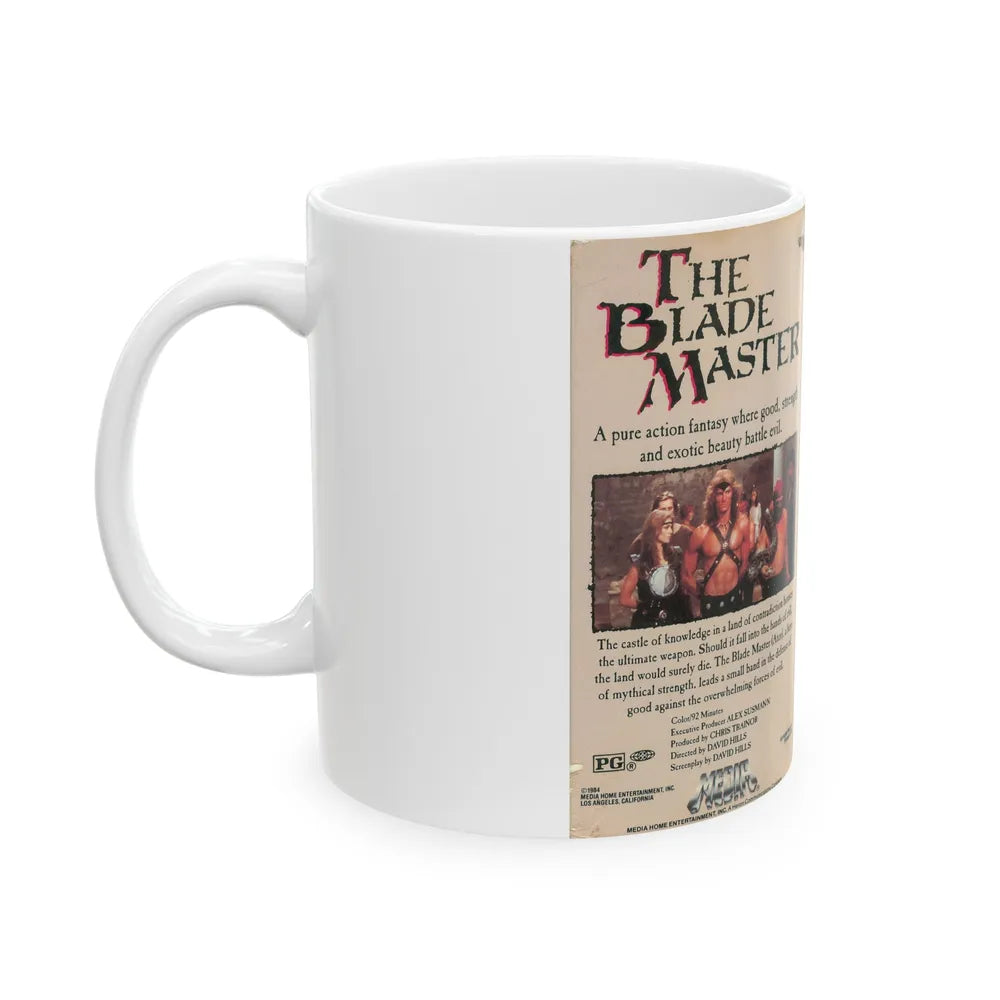 THE BLADE MASTER (VHS COVER) - White Coffee Mug-Go Mug Yourself