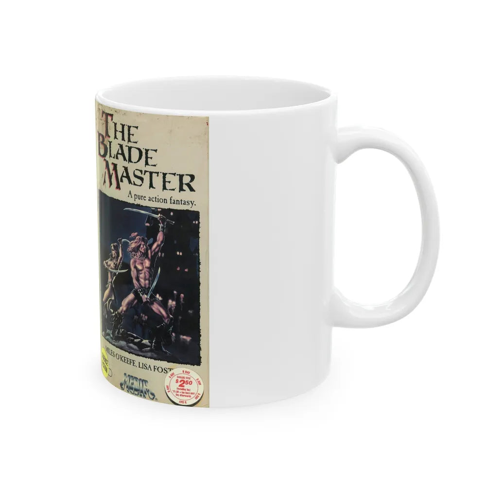 THE BLADE MASTER (VHS COVER) - White Coffee Mug-Go Mug Yourself