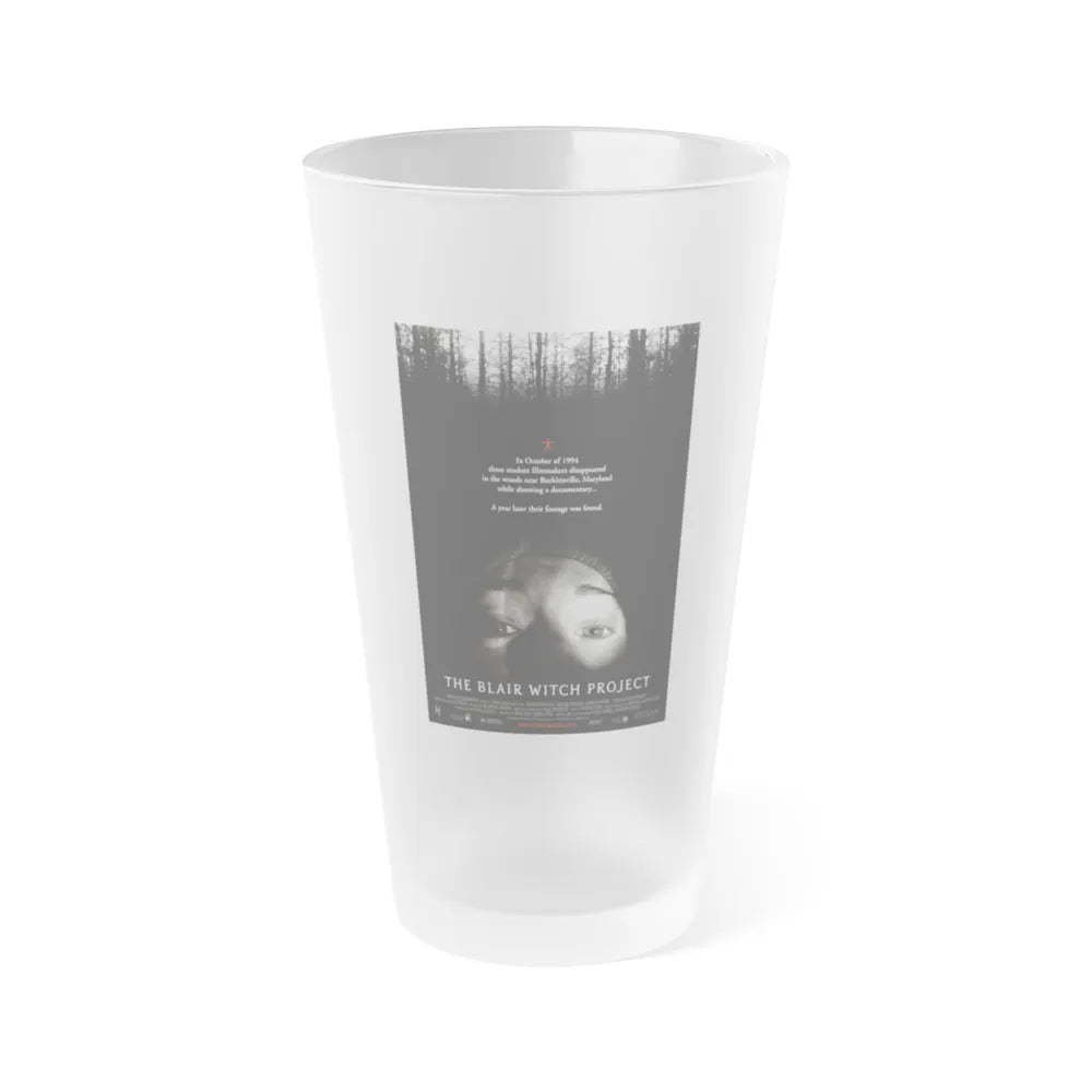 THE BLAIR WITCH PROJECT (2) 1999 Movie Poster - Frosted Pint Glass 16oz-Go Mug Yourself