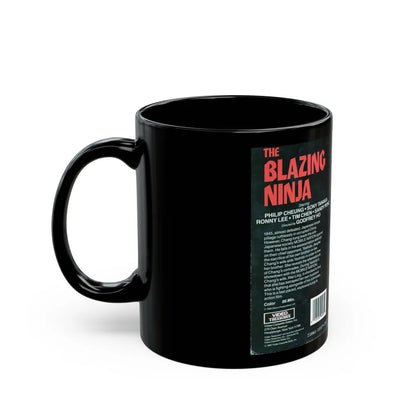 THE BLAZING NINJA (VHS COVER) - Black Coffee Mug-Go Mug Yourself