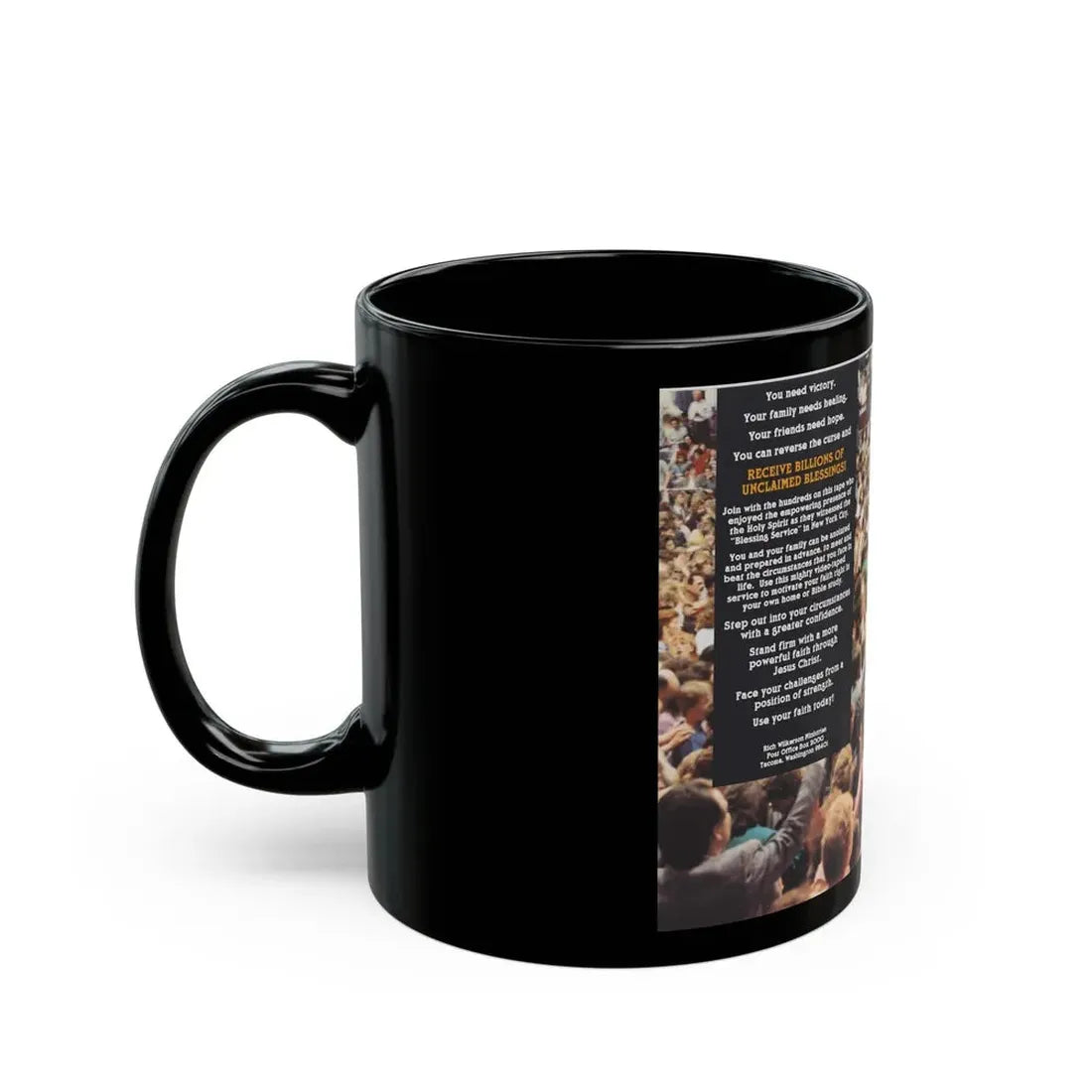 THE BLESSING RICH WILKERSON (VHS COVER) - Black Coffee Mug - Go Mug Yourself