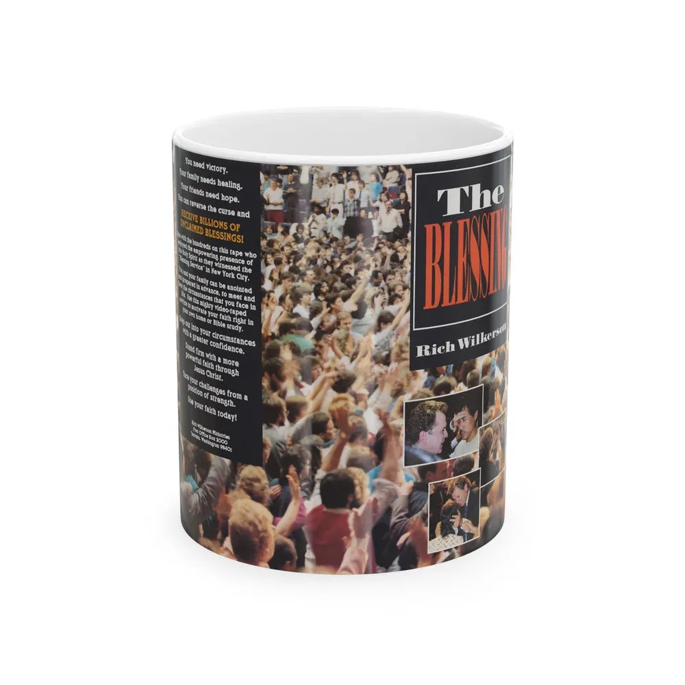 THE BLESSING RICH WILKERSON (VHS COVER) - White Coffee Mug-11oz-Go Mug Yourself