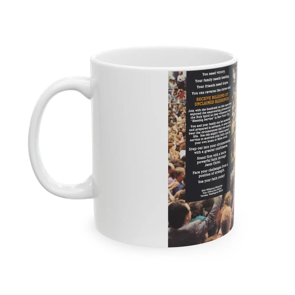 THE BLESSING RICH WILKERSON (VHS COVER) - White Coffee Mug-Go Mug Yourself