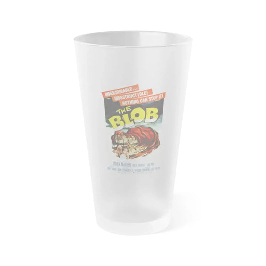 THE BLOB 1958 Movie Poster - Frosted Pint Glass 16oz Default Title - Go Mug Yourself
