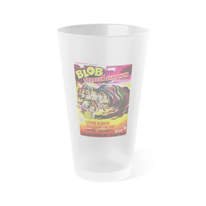 THE BLOB (BELGIAN) 1958 Movie Poster - Frosted Pint Glass 16oz Default Title - Go Mug Yourself