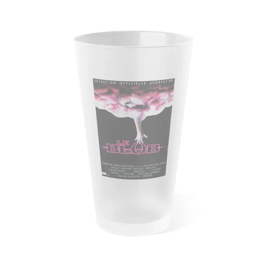THE BLOB (FRENCH) 1958 Movie Poster - Frosted Pint Glass 16oz 16oz Frosted - Go Mug Yourself