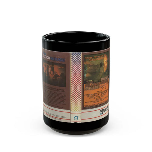 THE BLOCKHOUSE (VHS COVER) - Black Coffee Mug-15oz-Go Mug Yourself