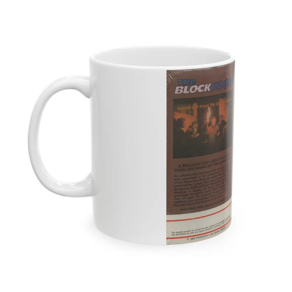 THE BLOCKHOUSE (VHS COVER) - White Coffee Mug-Go Mug Yourself