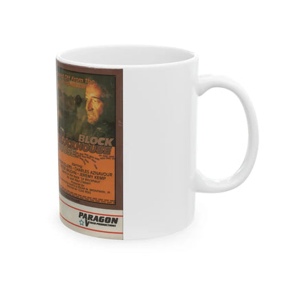 THE BLOCKHOUSE (VHS COVER) - White Coffee Mug-Go Mug Yourself