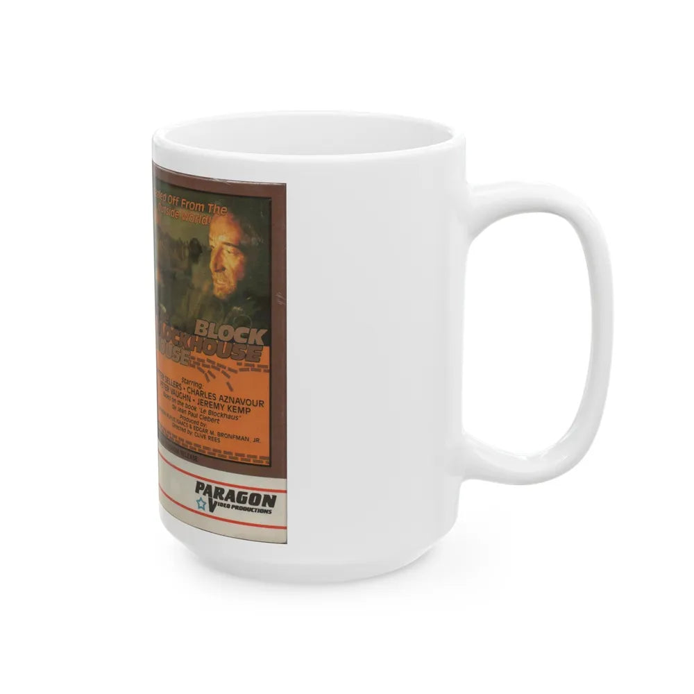 THE BLOCKHOUSE (VHS COVER) - White Coffee Mug-Go Mug Yourself