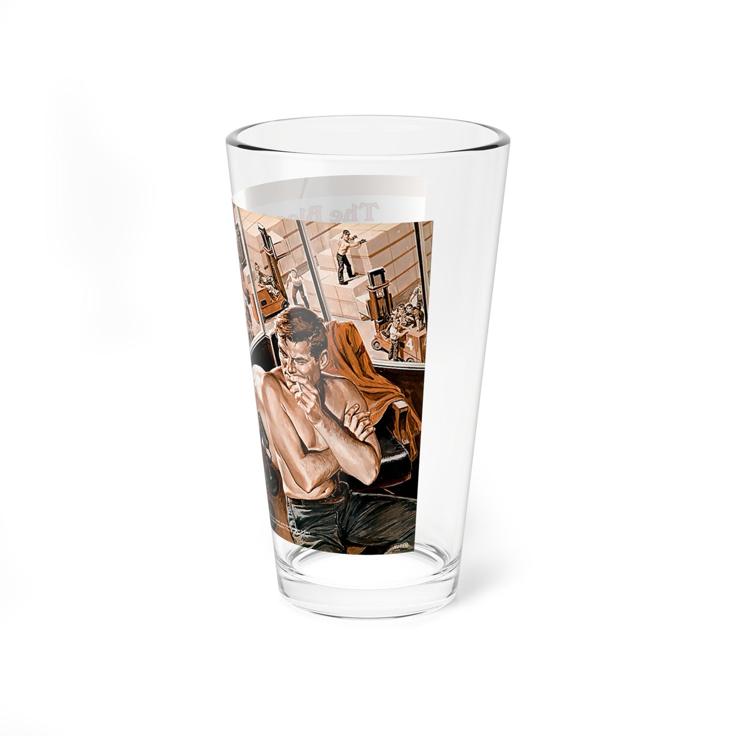 The Blonde Sex Machine (Magazine Illustration) Pint Glass 16oz-Go Mug Yourself