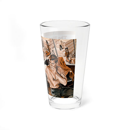 The Blonde Sex Machine (Magazine Illustration) Pint Glass 16oz-Go Mug Yourself