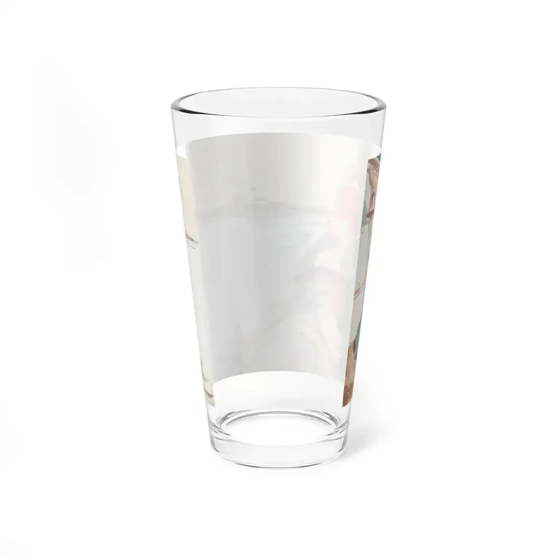 The Blonde with the Sea Green Eyos (Magazine Illustration) Pint Glass 16oz - Go Mug Yourself