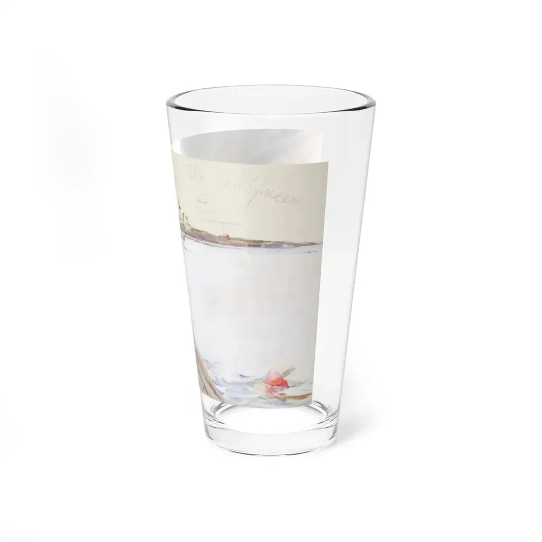 The Blonde with the Sea Green Eyos (Magazine Illustration) Pint Glass 16oz - Go Mug Yourself