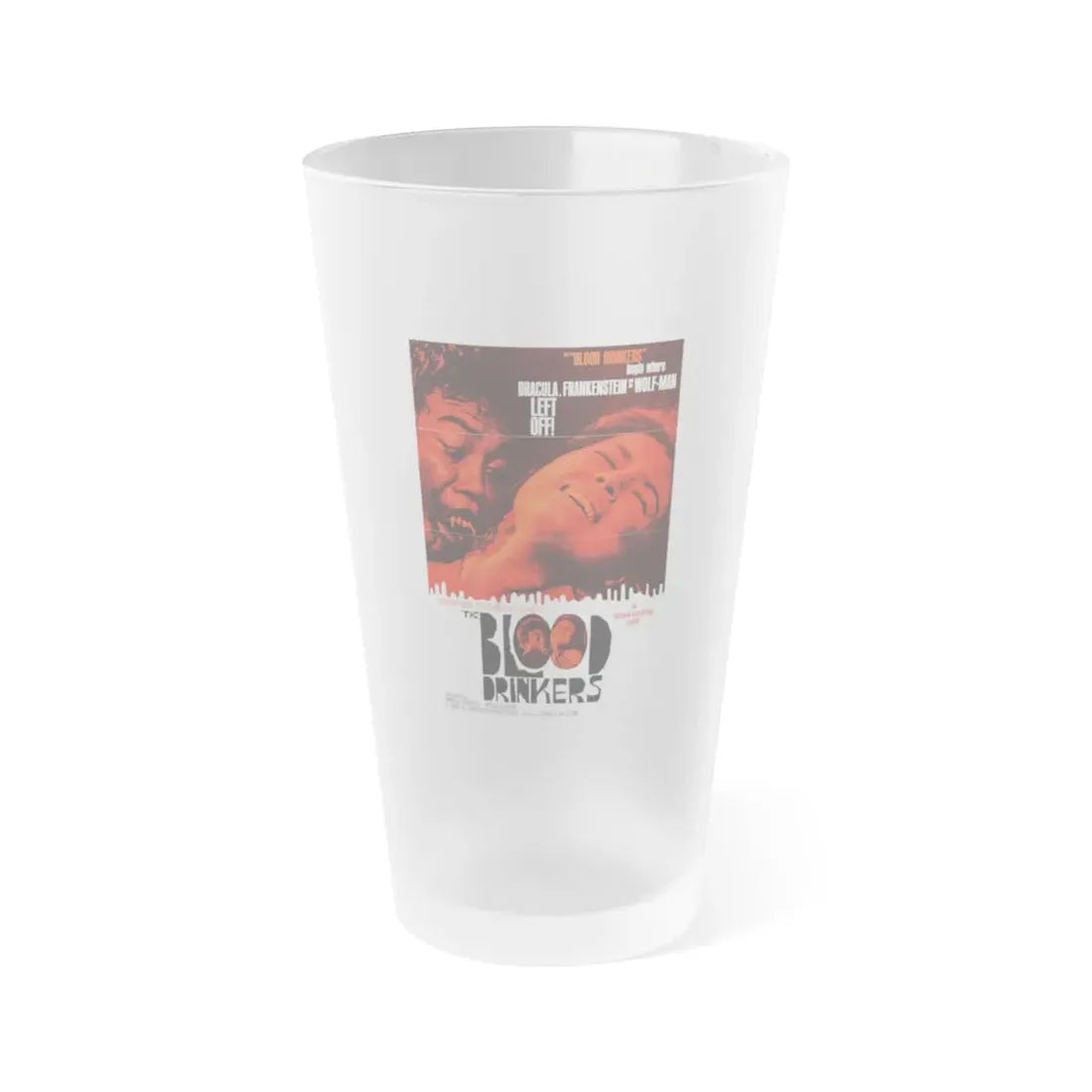 THE BLOOD DRINKERS 1964 Movie Poster - Frosted Pint Glass 16oz Default Title - Go Mug Yourself