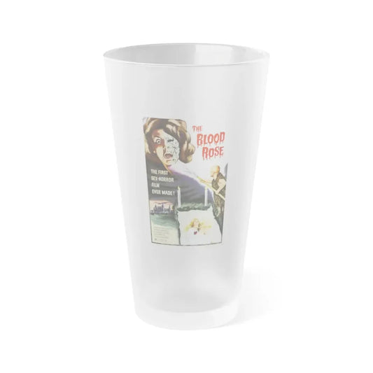 THE BLOOD ROSE 1970 Movie Poster - Frosted Pint Glass 16oz Default Title - Go Mug Yourself