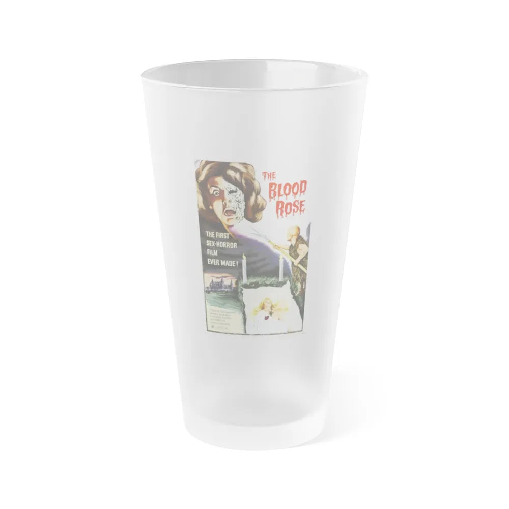 THE BLOOD ROSE 1970 Movie Poster - Frosted Pint Glass 16oz-Go Mug Yourself