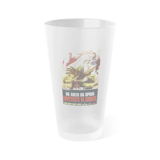 THE BLOOD SPATTERED BRIDE (ITALIAN) 1972 Movie Poster - Frosted Pint Glass 16oz Default Title - Go Mug Yourself