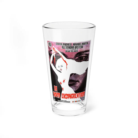 THE BLOOD SPATTERED BRIDE (SPAIN) 1972 Movie Poster - Pint Glass 16oz-16oz-Go Mug Yourself