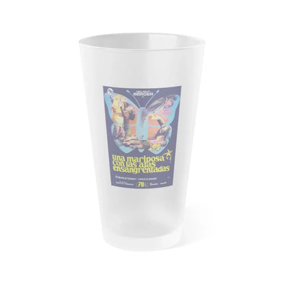 THE BLOODSTAINED BUTTERFLY (SPANISH) 1971 Movie Poster - Frosted Pint Glass 16oz Default Title - Go Mug Yourself