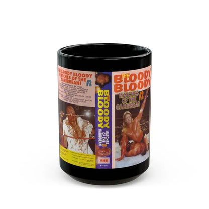 THE BLOODY BLOODY MATCHES OF THE CARIBBEAN NUMBER 2 (VHS COVER) - Black Coffee Mug 15oz - Go Mug Yourself