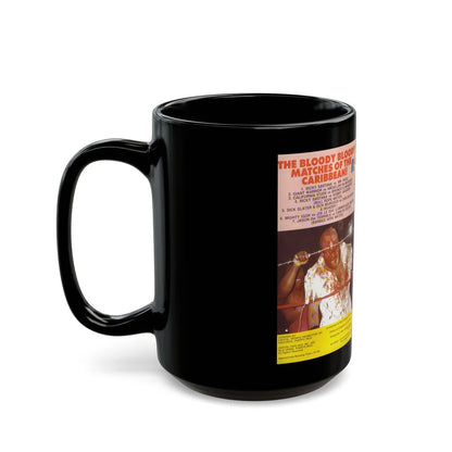 THE BLOODY BLOODY MATCHES OF THE CARIBBEAN NUMBER 2 (VHS COVER) - Black Coffee Mug-Go Mug Yourself