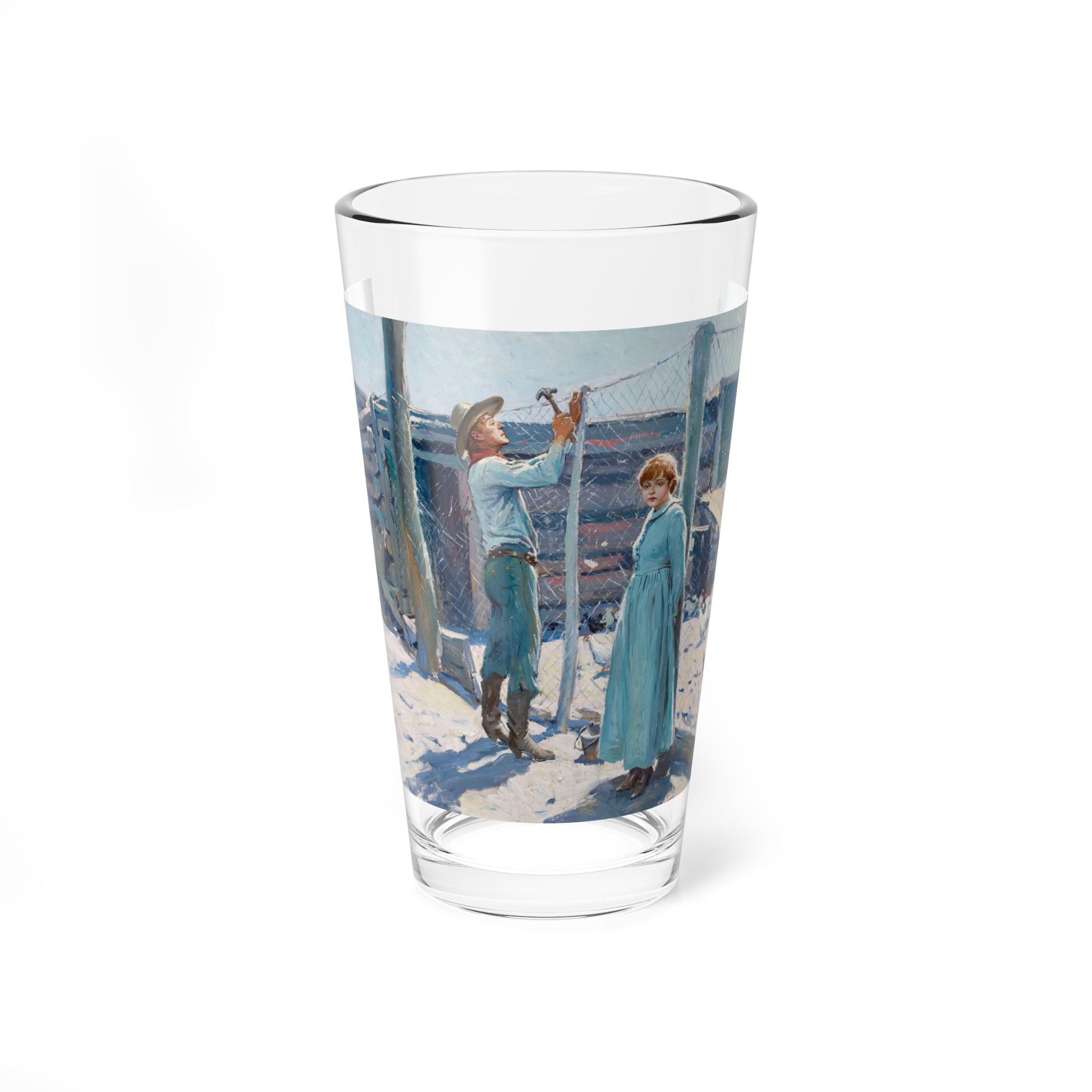 The Blow Hard, 1927 (Magazine Illustration) Pint Glass 16oz-16oz-Go Mug Yourself