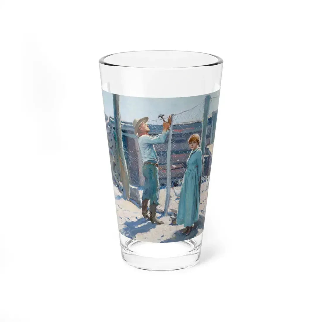 The Blow Hard, 1927 (Magazine Illustration) Pint Glass 16oz 16oz - Go Mug Yourself