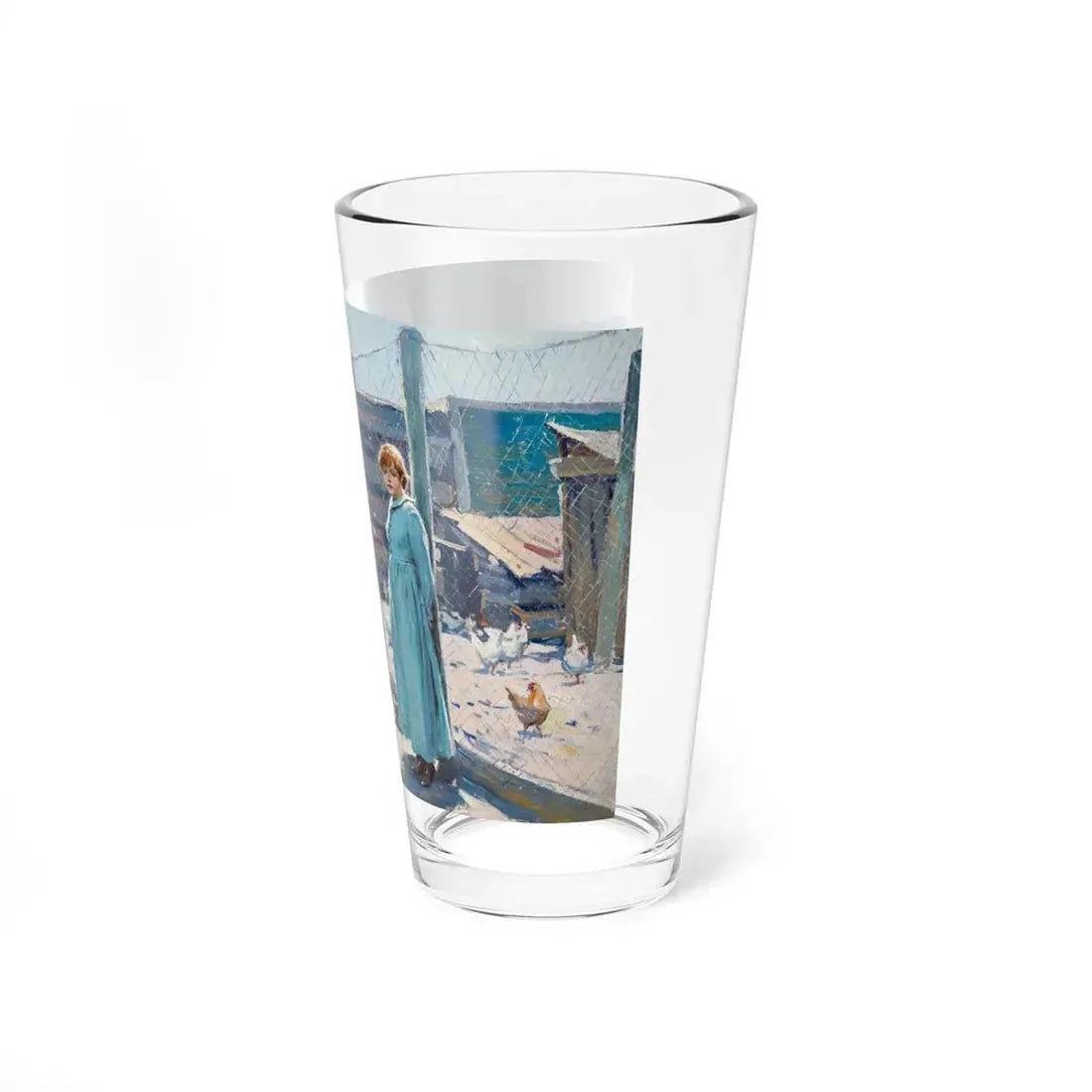The Blow Hard, 1927 (Magazine Illustration) Pint Glass 16oz - Go Mug Yourself