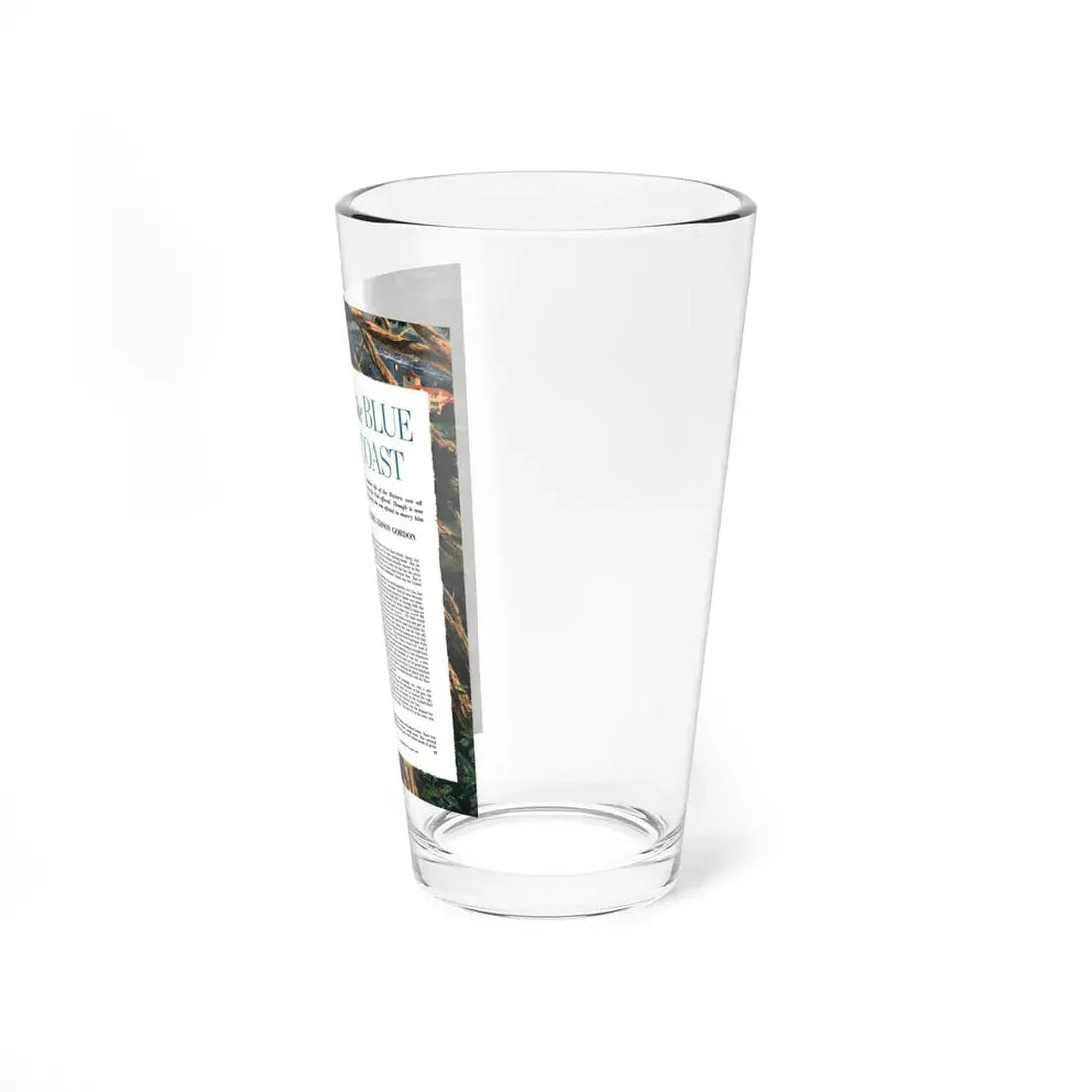 The Blue Coast, Collier's magazine, November 8, 1952 (Magazine Illustration) Pint Glass 16oz - Go Mug Yourself