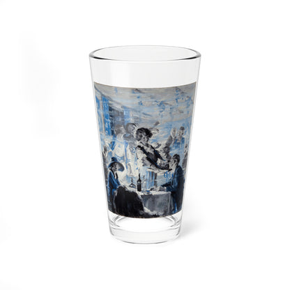 The Blue Mule, interior story illustration, 1923 (Magazine Illustration) Pint Glass 16oz-16oz-Go Mug Yourself