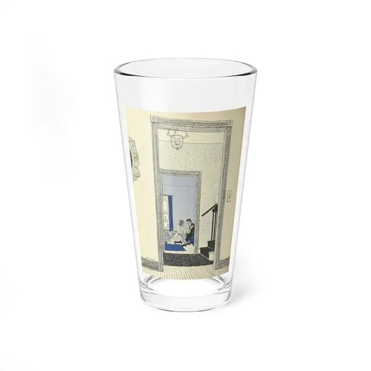 The Blue Room, Woman's Day, October 1951 (Magazine Illustration) Pint Glass 16oz 16oz - Go Mug Yourself