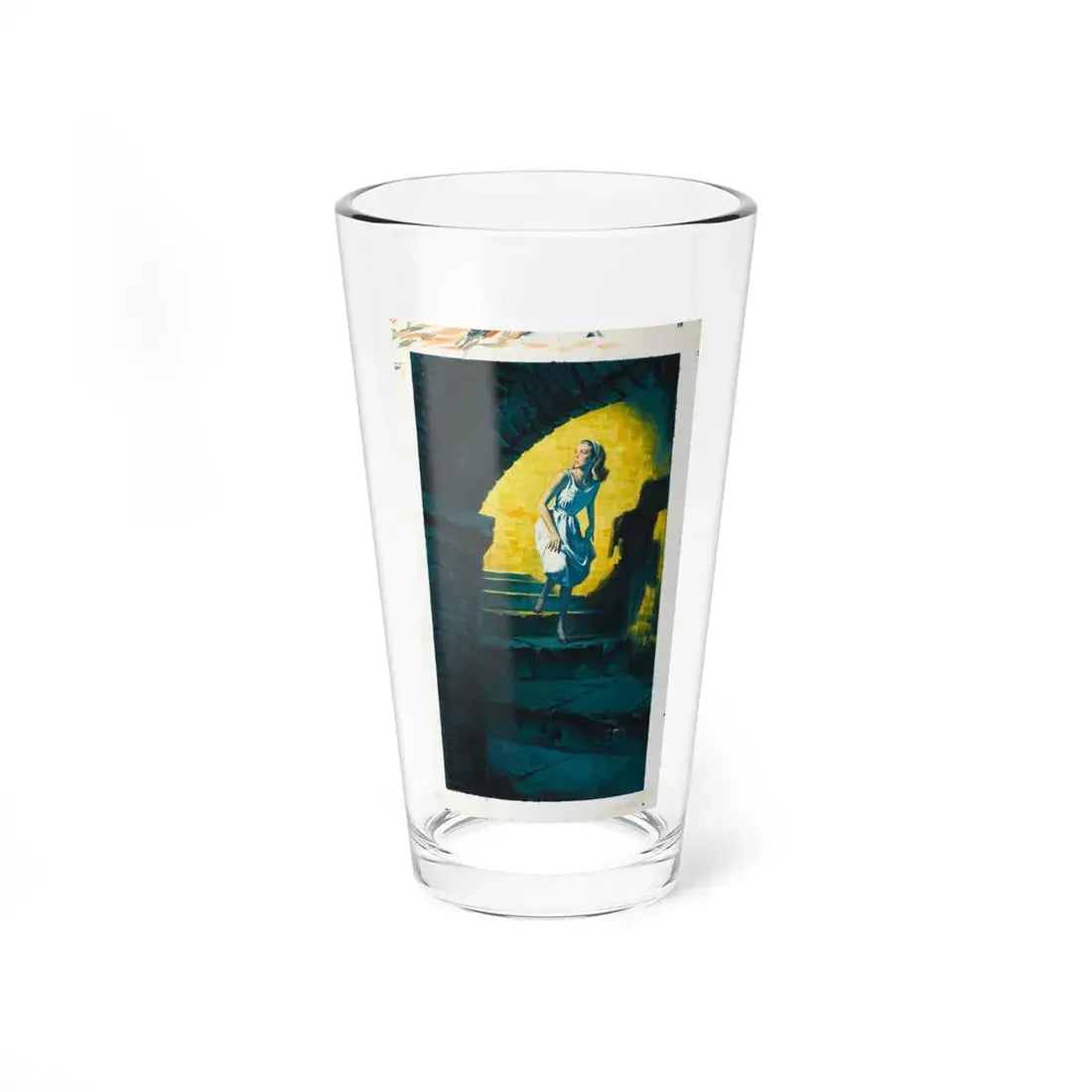 The Blue Taper, Paperback Cover (Mafadden Books, 1970) - Pint Glass 16oz 16oz - Go Mug Yourself