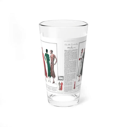 The Blue Train has Gone, McCall's magazine, January 1930 (Magazine Illustration) Pint Glass 16oz 16oz - Go Mug Yourself