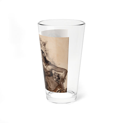 The Blue Vegas, The American Magazine story illustration (Attributed) (Magazine Illustration) Pint Glass 16oz-Go Mug Yourself