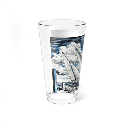 The Blue Water Clan, Bluebook, June 1953 (Magazine Illustration) Pint Glass 16oz - Go Mug Yourself