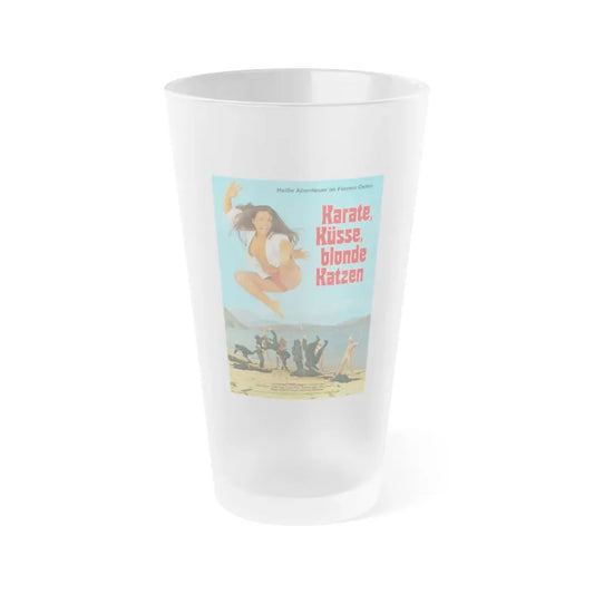 THE BOD SQUAD (VIRGINS OF THE SEVEN SEAS) GERMAN 1974 Movie Poster - Frosted Pint Glass 16oz Default Title - Go Mug Yourself