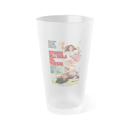 THE BOD SQUAD (VIRGINS OF THE SEVEN SEAS) ITALAN 1974 Movie Poster - Frosted Pint Glass 16oz Default Title - Go Mug Yourself